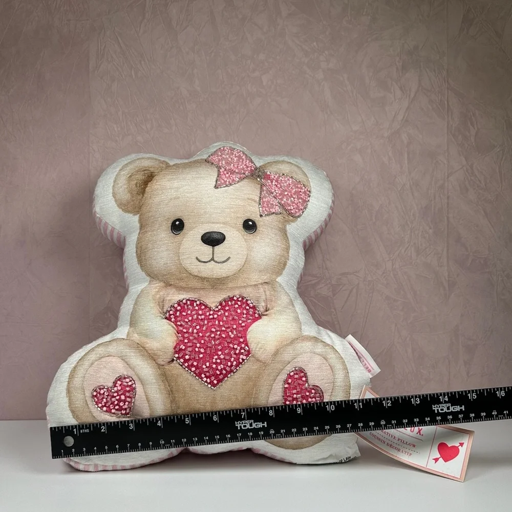 Bella Lux Valentine’s Teddy Bear Pillow